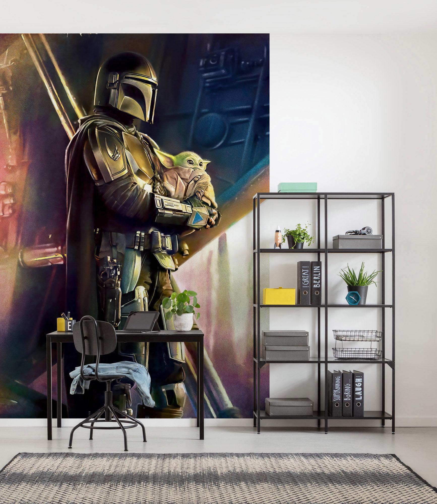 Fototapete Mandalorian Savior - Multicolor, Trend, Textil (200/280cm)