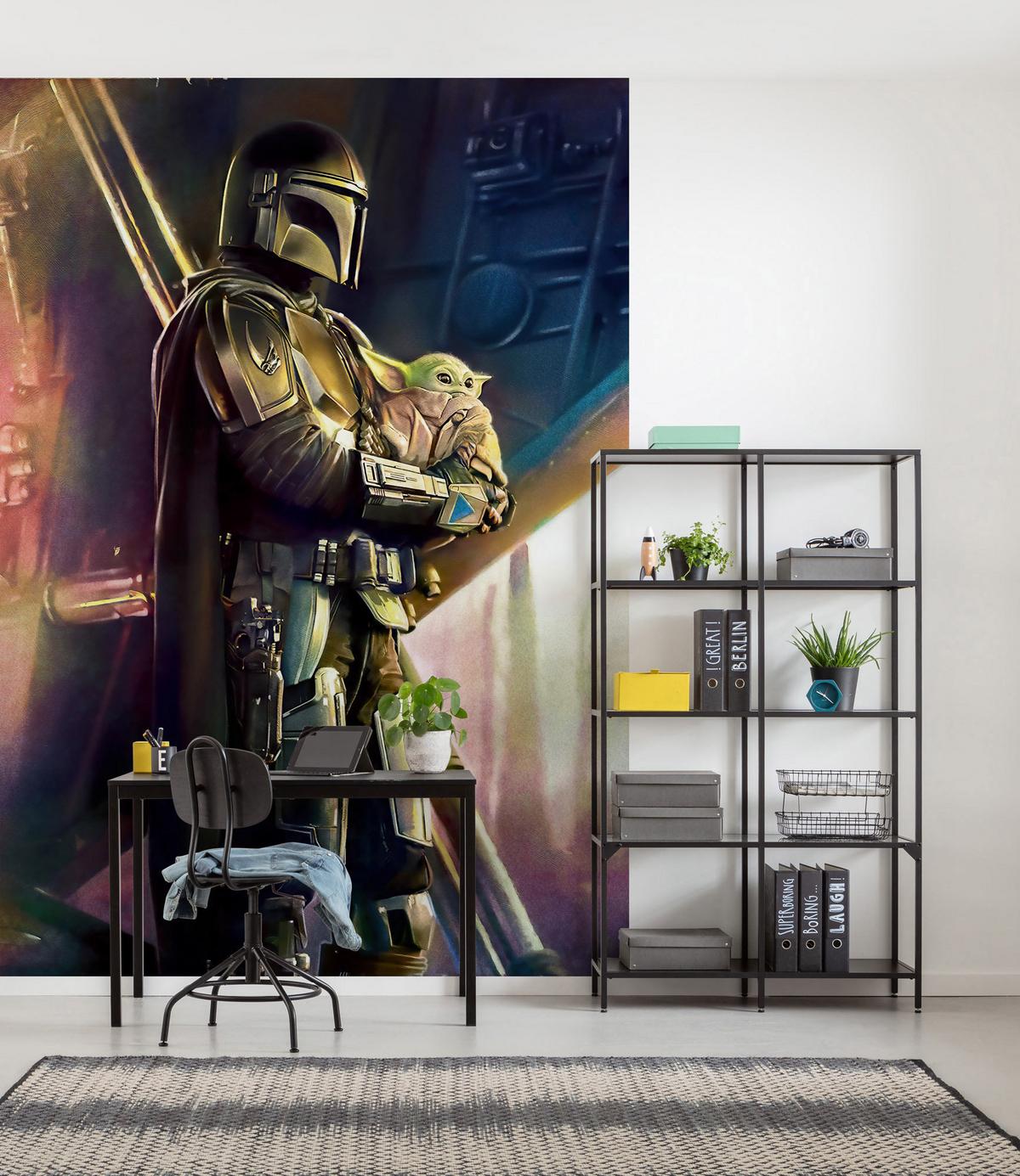 Fototapete Mandalorian Savior - Multicolor, Trend, Textil (200/280cm)
