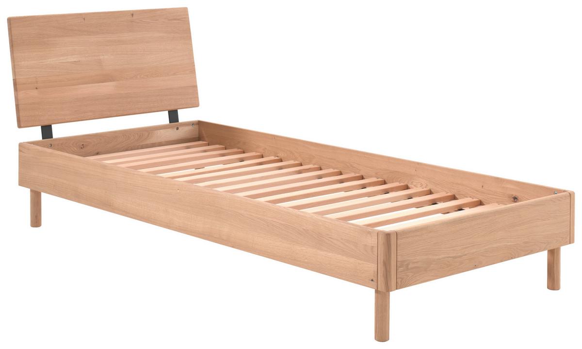 Bett Forrest Naturfarben 90x200cm - Naturfarben/Nickelfarben, MODERN, Holz (90/200cm) - Vipack