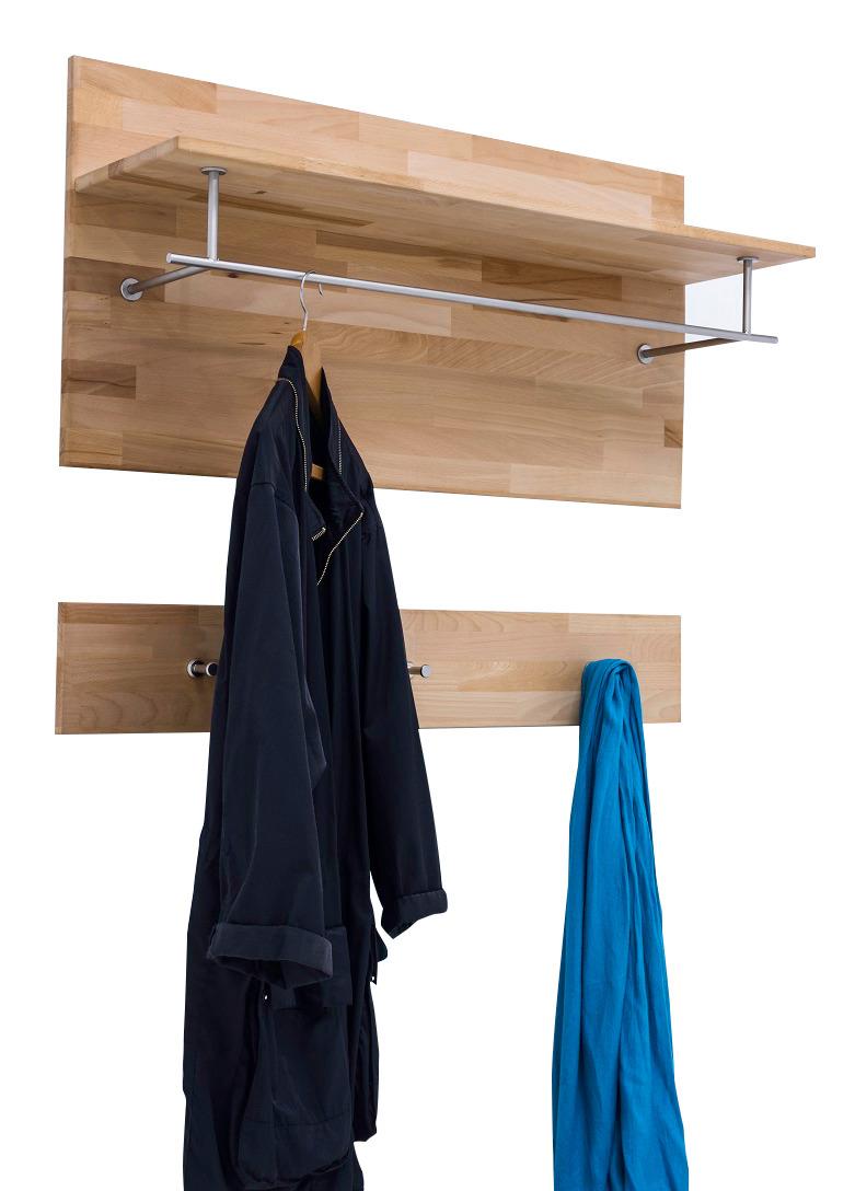 Garderobenpaneel Buchefarben, B: 100 Cm - Buchefarben, KONVENTIONELL, Holz (100/105/27cm) - MID.YOU