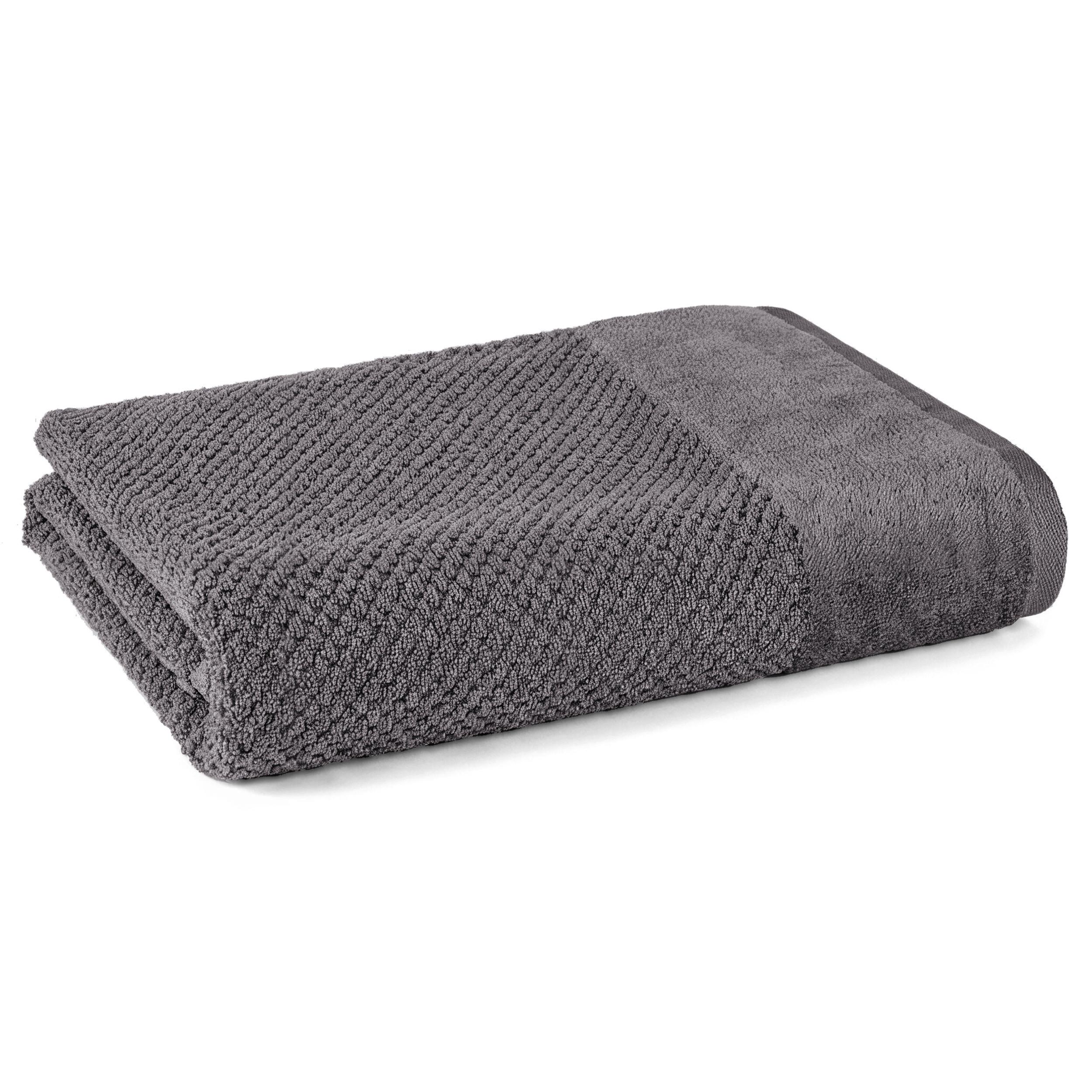 DUSCHTUCH Welle 70x140 cm Anthrazit - Basics (70/140cm)