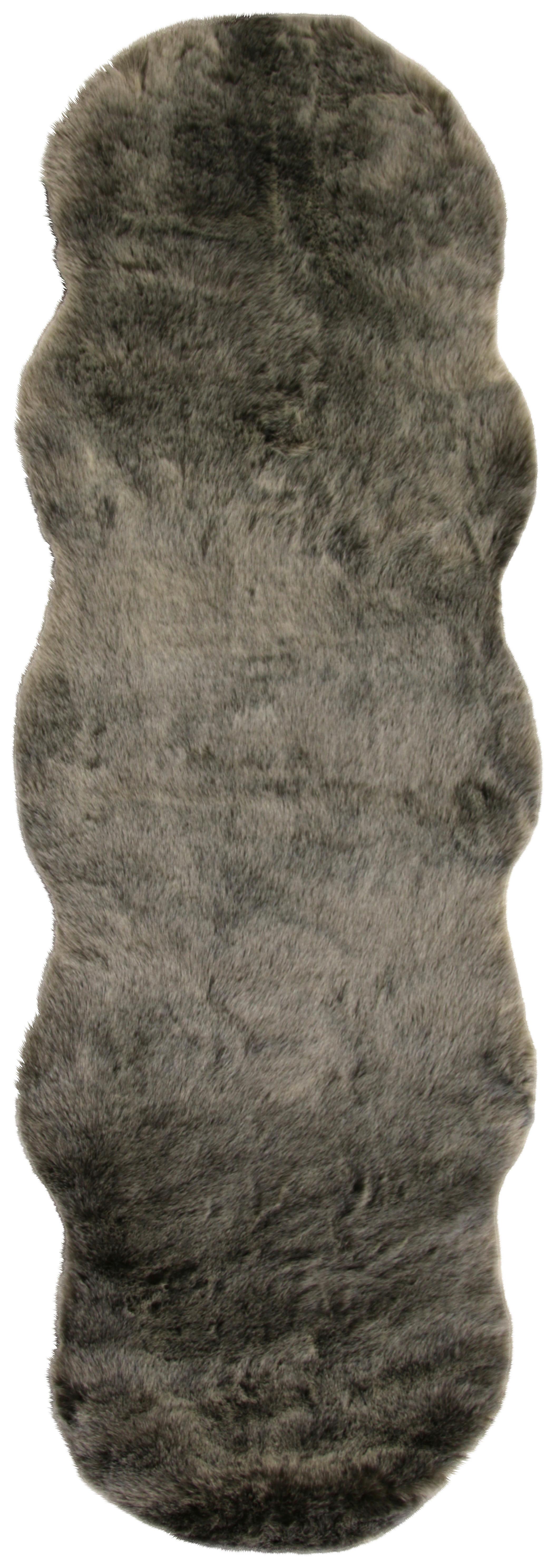 Umělá Kožešina Chrisi 2, 55/160cm, Šedohnědá - šedohnědá, kožešina/textil (55/160cm) - Modern Living
