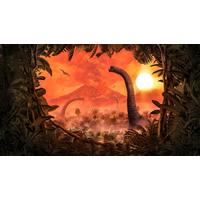 Fototapete Brachiosaurus Panorama - Multicolor, Trend, Papier (500/280cm)