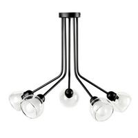 Deckenleuchte 5041/pl5 - Schwarz, Basics, Metall (55/45cm)