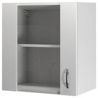 Horná kuchynská skrinka Wito HG50 biela - biela/farba ušľachtilej ocele, kompozitné drevo/plast (50/54,8/32cm) - MID.YOU