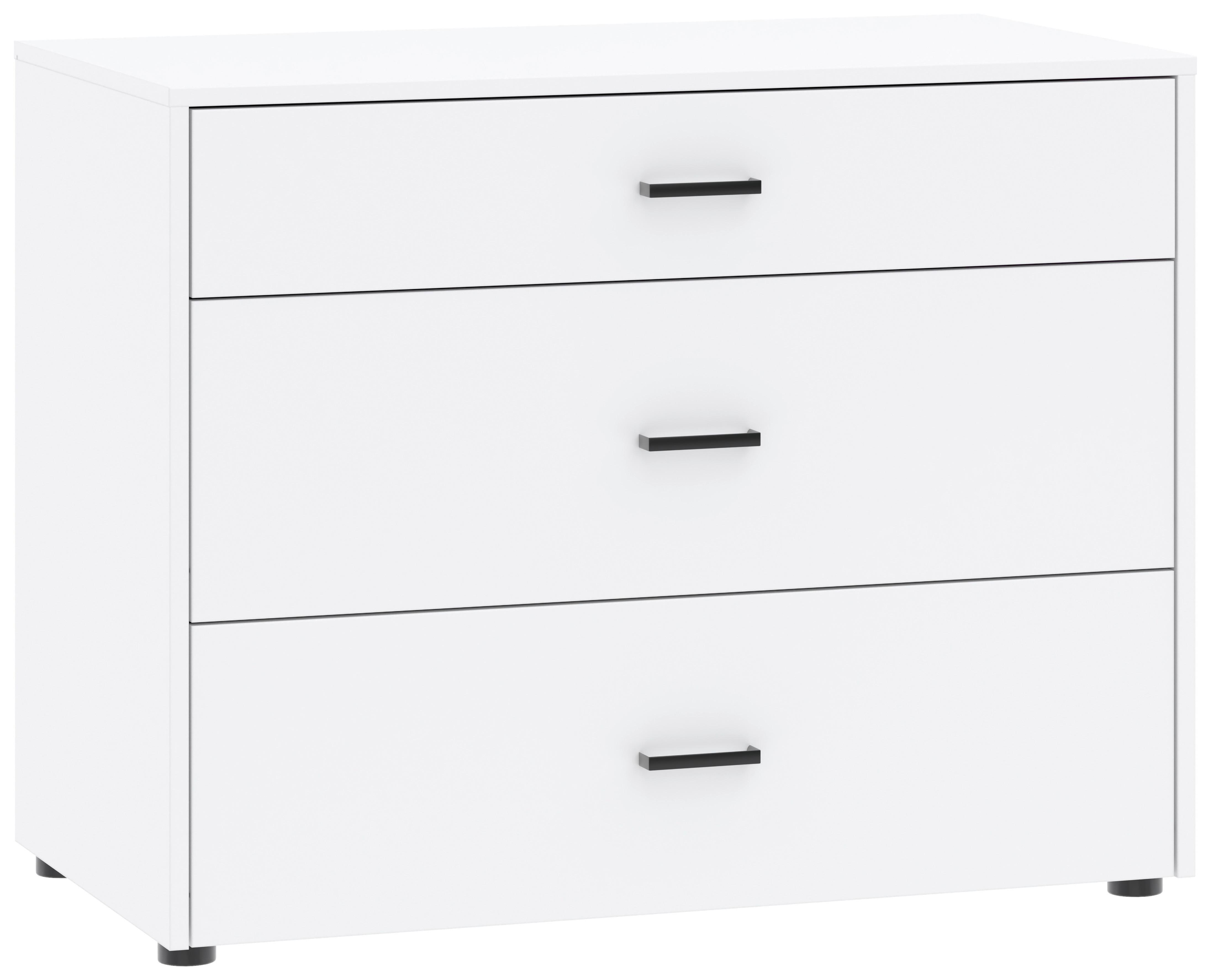 Unterbauschrank Kivo Weiß, B: 90 cm - Weiß, Basics, Holzwerkstoff (90/69,8/52,1cm)