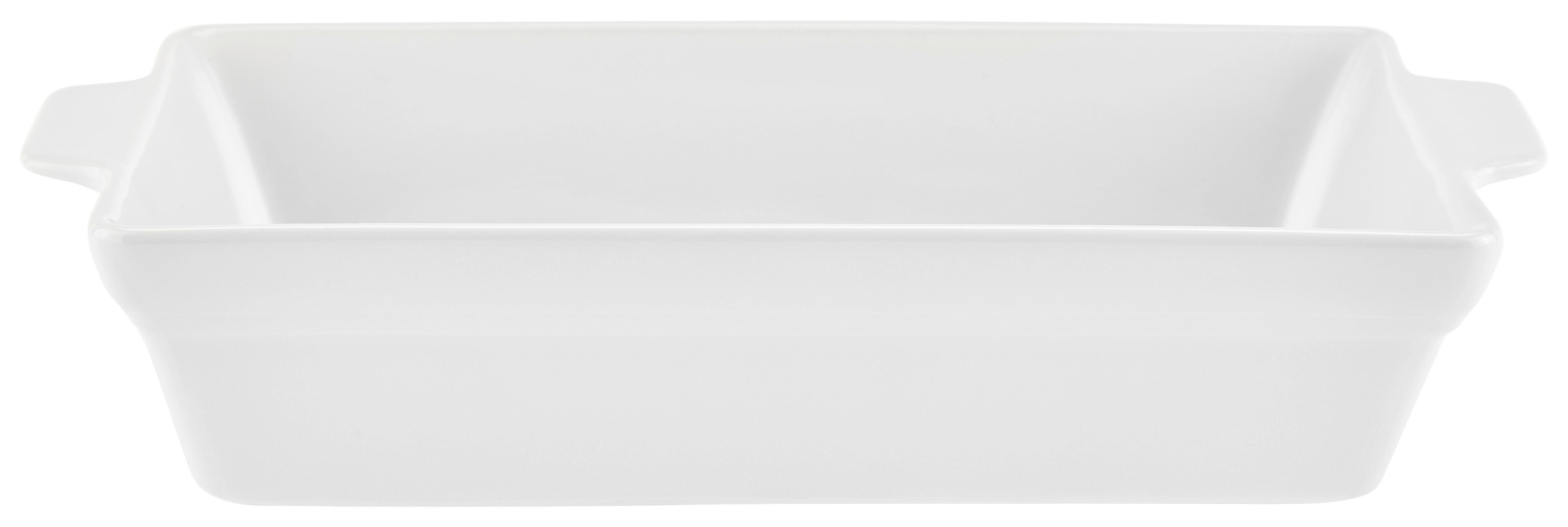 Auflaufform Keramik Josi LxBxH: ca. 26x15x5 cm - Weiß, KONVENTIONELL, Keramik (26/15/5cm) - James Wood