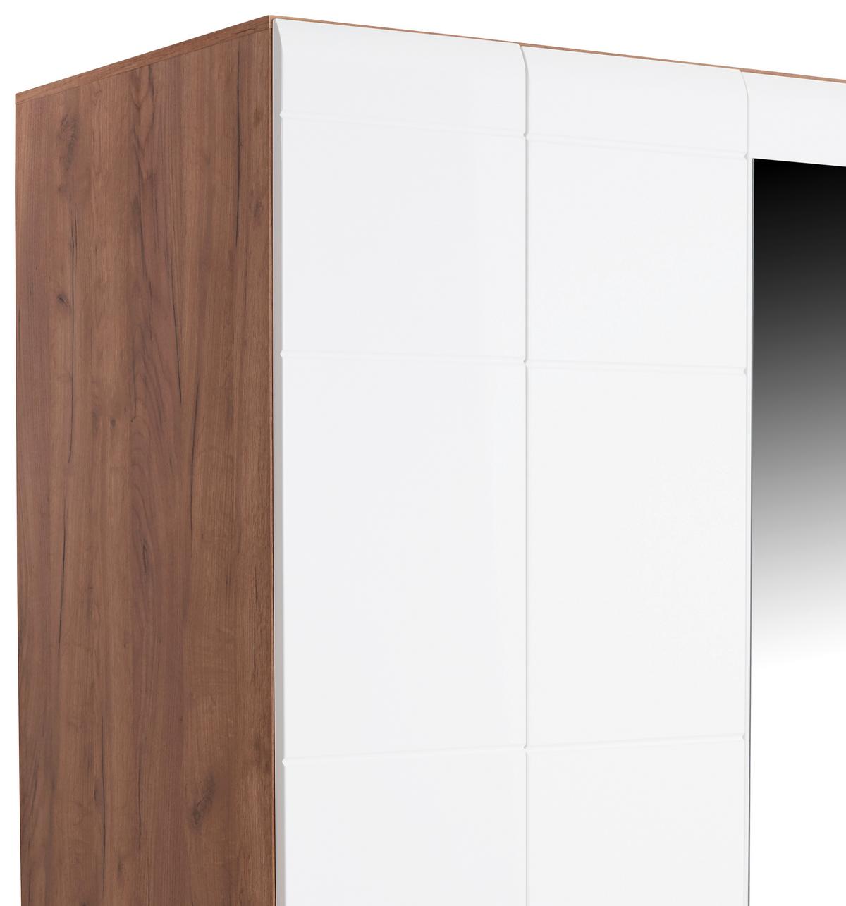 Nyílóajtós Szekrény Avensis New 120/206 Cm - tölgyfa színű/fehér, Konventionell, faalapú anyag (120/205,7cm) - Luca Bessoni