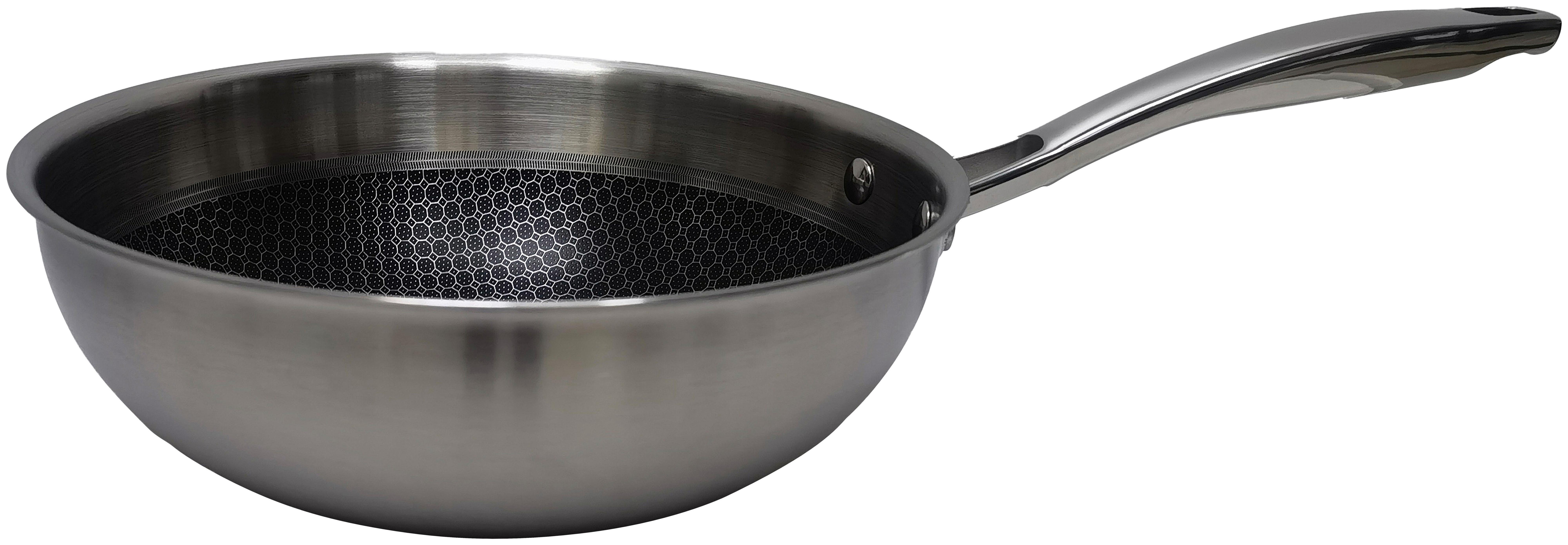 Panvica wok SILVER LINE - farba ušľachtilej ocele, Modern, kov (24/8cm) - Gourmesto