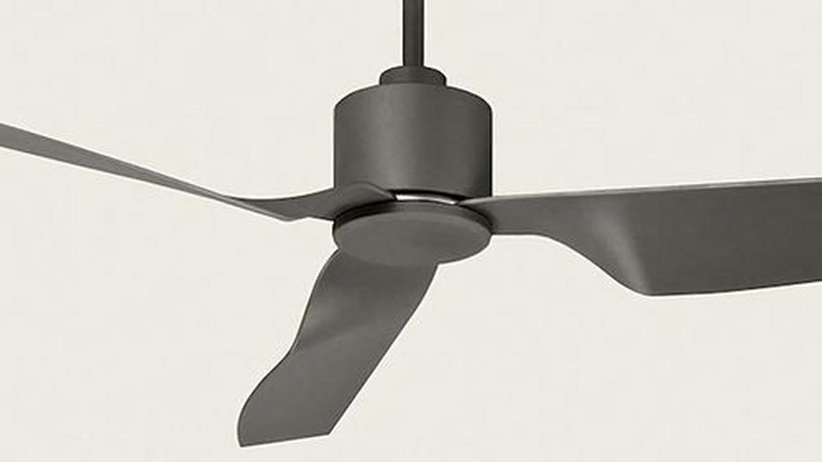 Deckenventilator Airfusion Chrom 3 Flügel, Geräuscharm - Chromfarben/Silberfarben, Basics, Kunststoff/Metall (127/33cm)