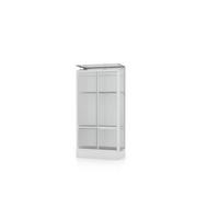 Balkon-gewächshaus Polis Alufarben Metall H: 165,5 Cm - Alufarben, Basics, Kunststoff/Metall (81,2/165,5/42,8cm)