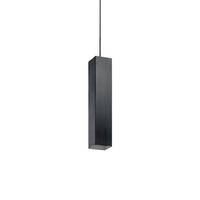 Hängeleuchte Sky H: 45/130 cm 1-Flammig Schwarz - Schwarz, KONVENTIONELL, Metall (130cm) - Ideal Lux