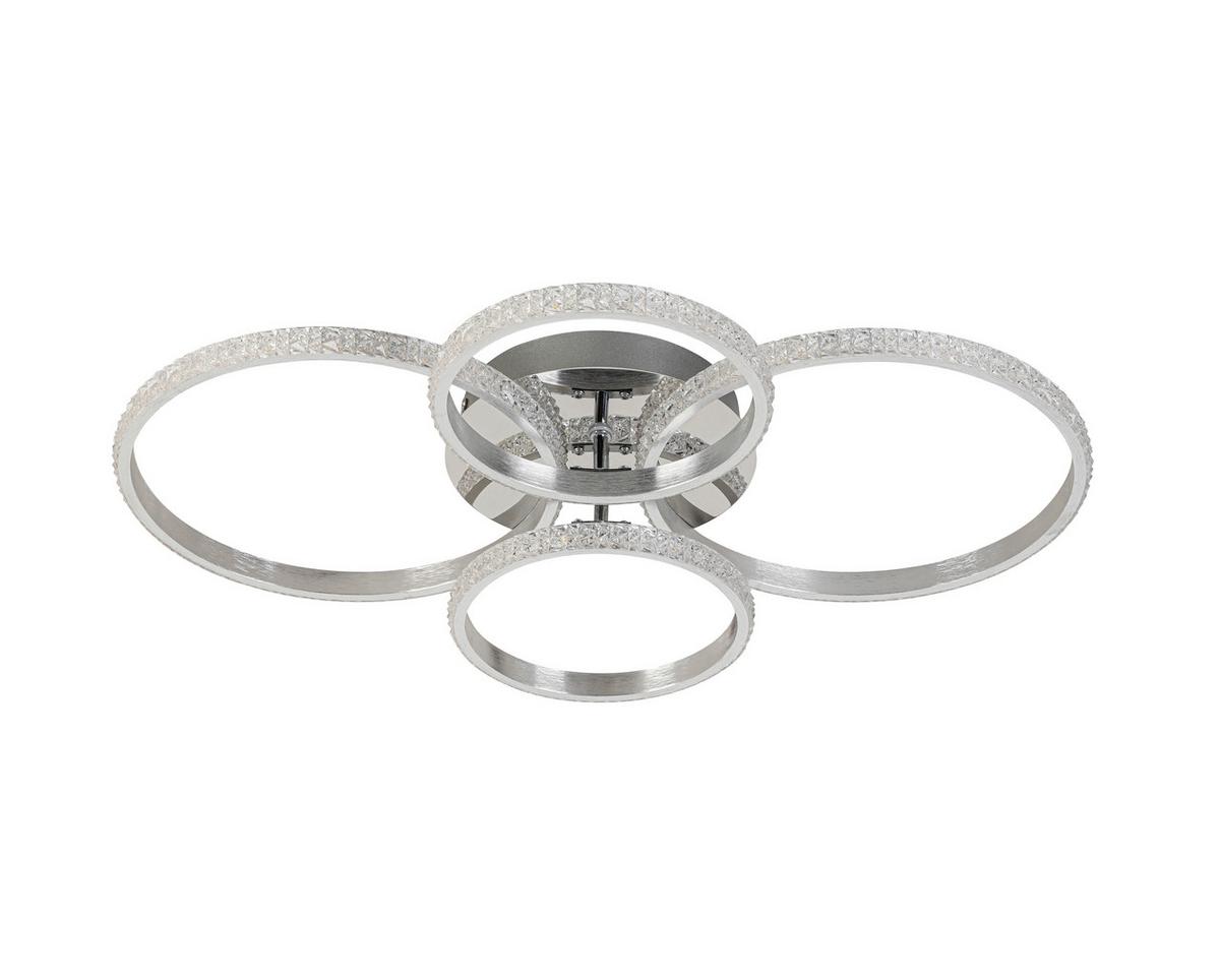 Led Mennyezeti Lámpa Marino - króm/alumínium színű, Modern, műanyag/fém (62/46/9cm) - Luca Bessoni