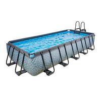 Pool-set Exit Stone Pool - Grau, KONVENTIONELL, Kunststoff (540/250/100cm) - EXIT Toys