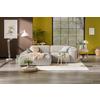 Ecksofa Hannah Creme 170x252 Cm - Creme/Schwarz, Design, Textil (170/252cm) - MID.YOU