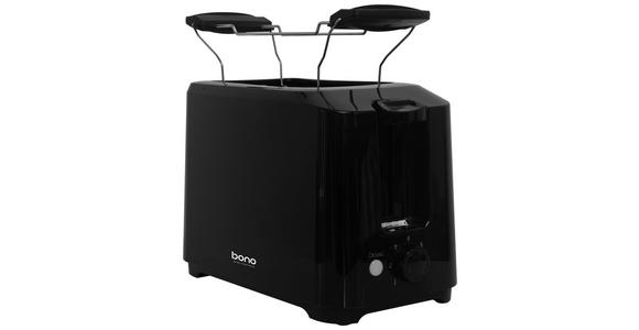 Toaster Christa - Schwarz, Basics, Kunststoff/Metall (25,7/14,6/24.2cm) - Bono