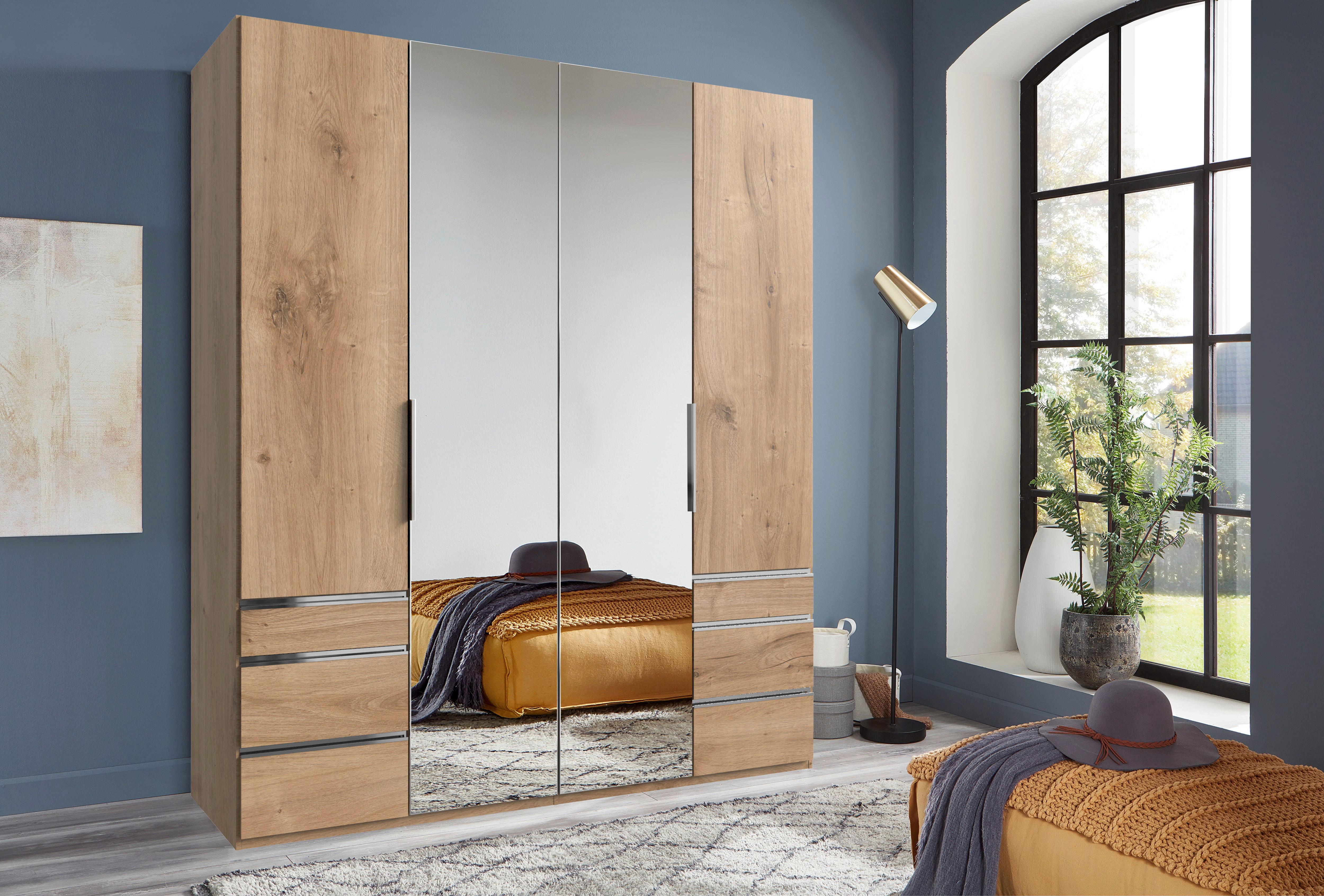 Drehtürenschrank Mit Laden B: 200 Cm Level, Eiche Dekor - Eichefarben, MODERN, Holzwerkstoff (200/236/58cm) - MID.YOU