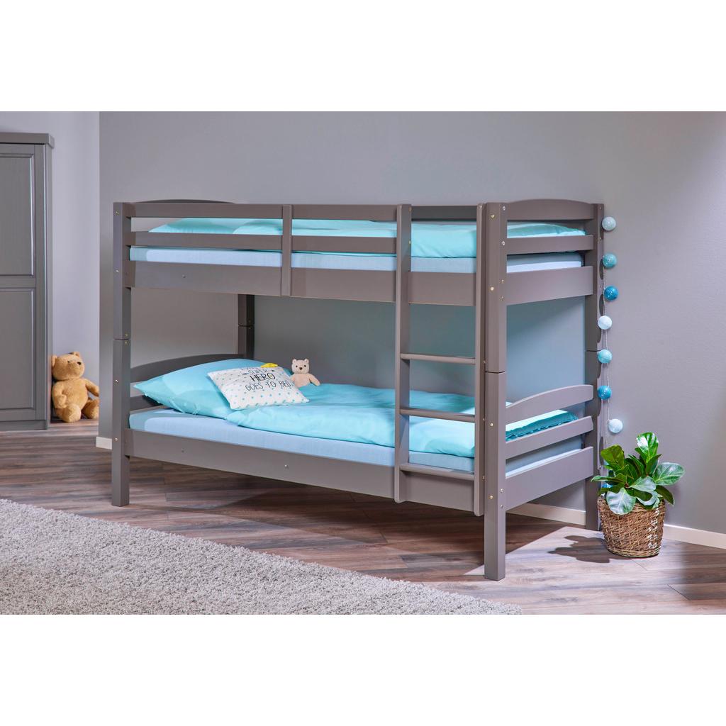 Etagenbett Lavius, Grau 90/200cm