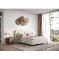 Polsterbett Bendi - Beige/Schwarz, MODERN, Holz/Holzwerkstoff (140/200cm) - MID.YOU