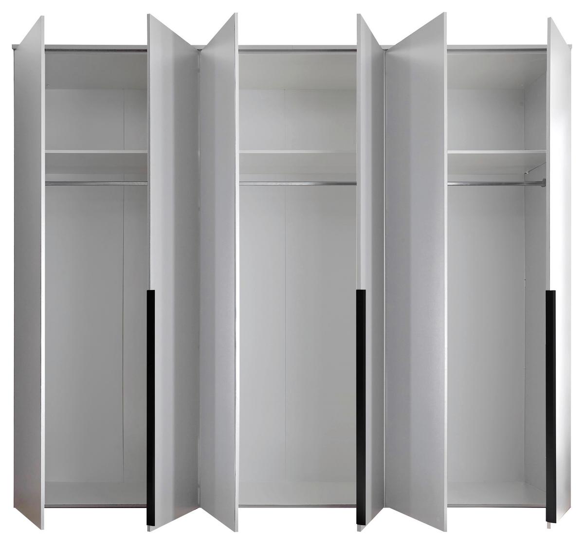Drehtürenschrank 270 cm Kevo Weiß - Weiß, MODERN, Holzwerkstoff (270/225/52cm) - Carryhome