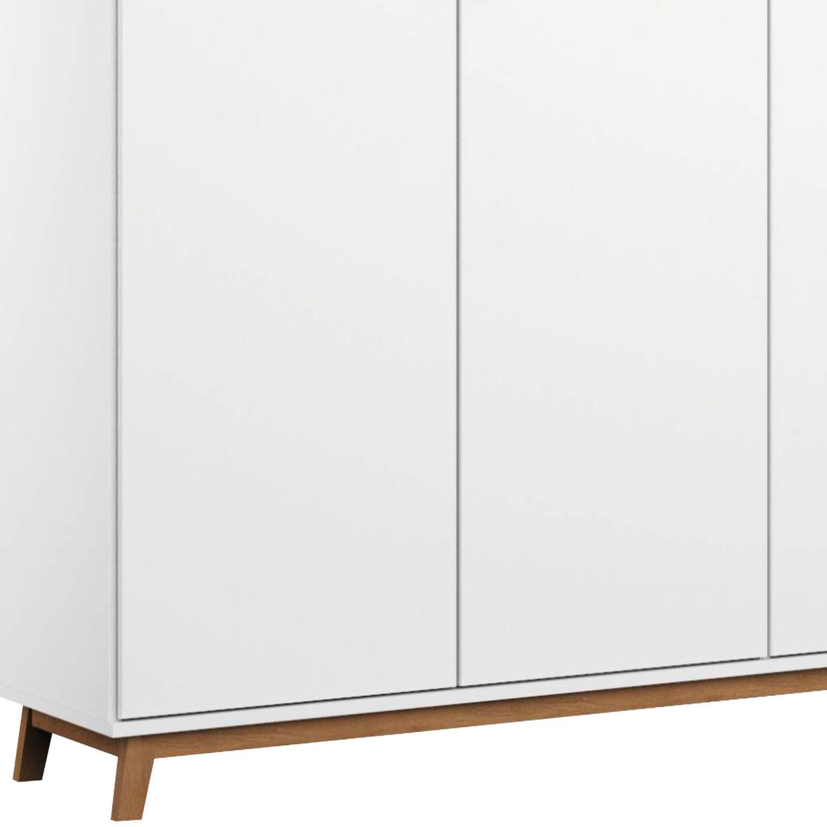 Drehtürenschrank 181 cm Carlsson Weiß - Weiß, Basics, Holzwerkstoff (181/203/53cm) - Rauch Möbel