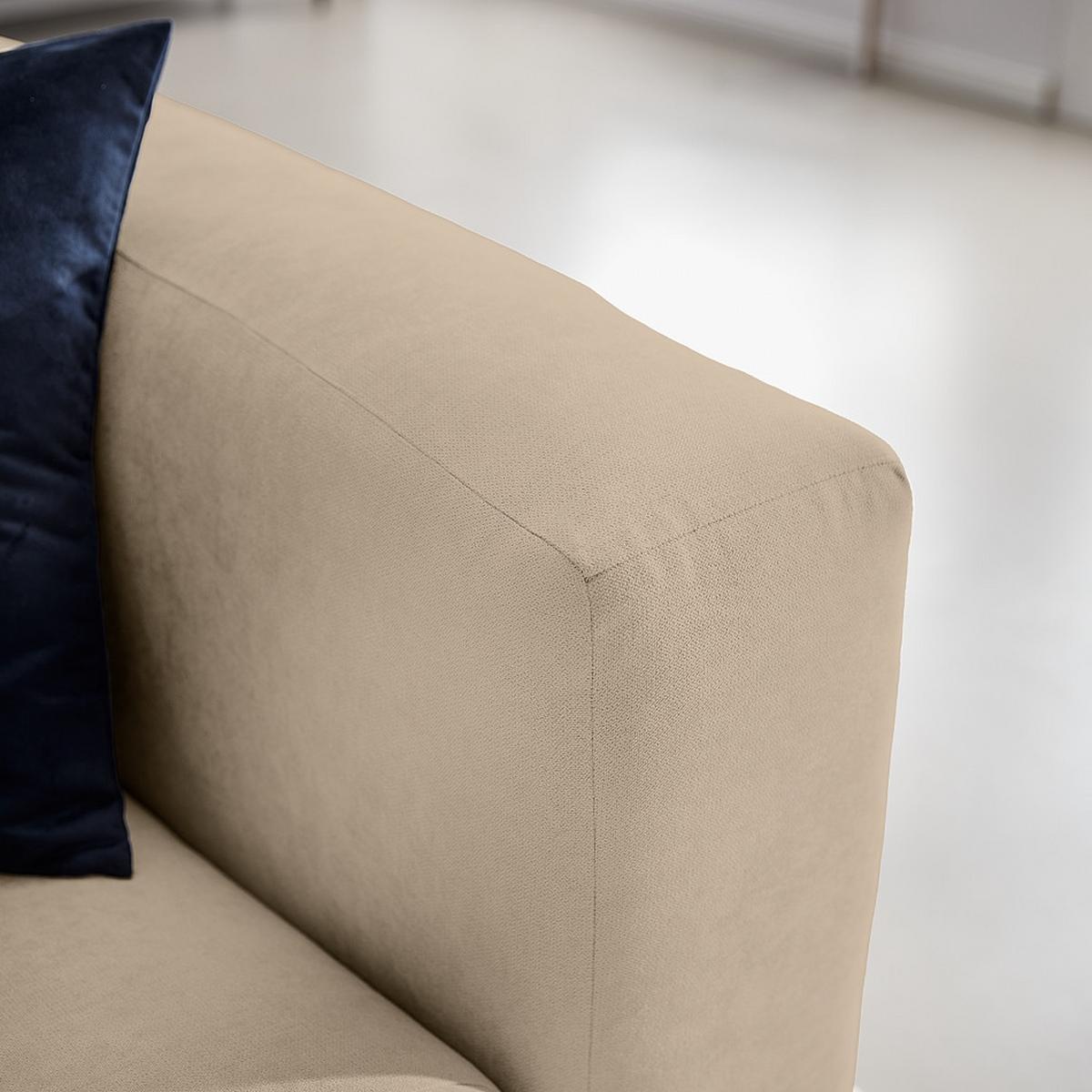 Ecksofa Bolt, Taupe S: 160x255 cm - Taupe, MODERN, Textil (160/255cm) - Trendmanufaktur