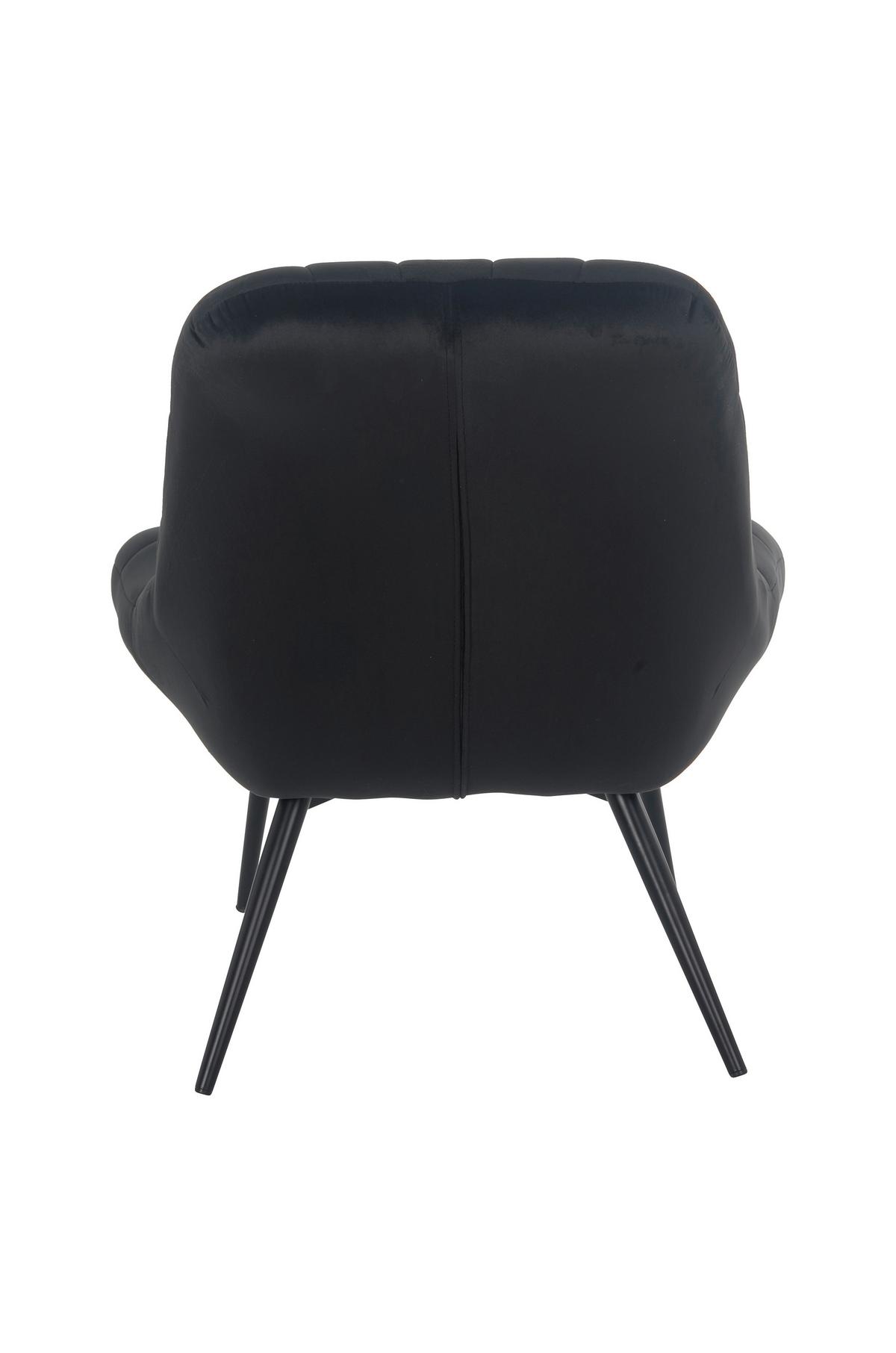 Xxl-sessel Schwarz B: 76 Cm - Schwarz, MODERN, Textil (76/85,6/85,6cm) - Livetastic