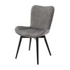 Stuhl Sarander Lichtgrau - Schwarz/Grau, Basics, Holz/Textil (58/88/67cm) - MID.YOU