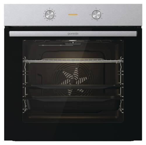 Einbau-backofen Bo6717e03x B:59,5cm Schwarz Versenkknebel - Edelstahlfarben/Schwarz, Basics, Glas/Metall (59,5/59,5/56,4cm) - Gorenje