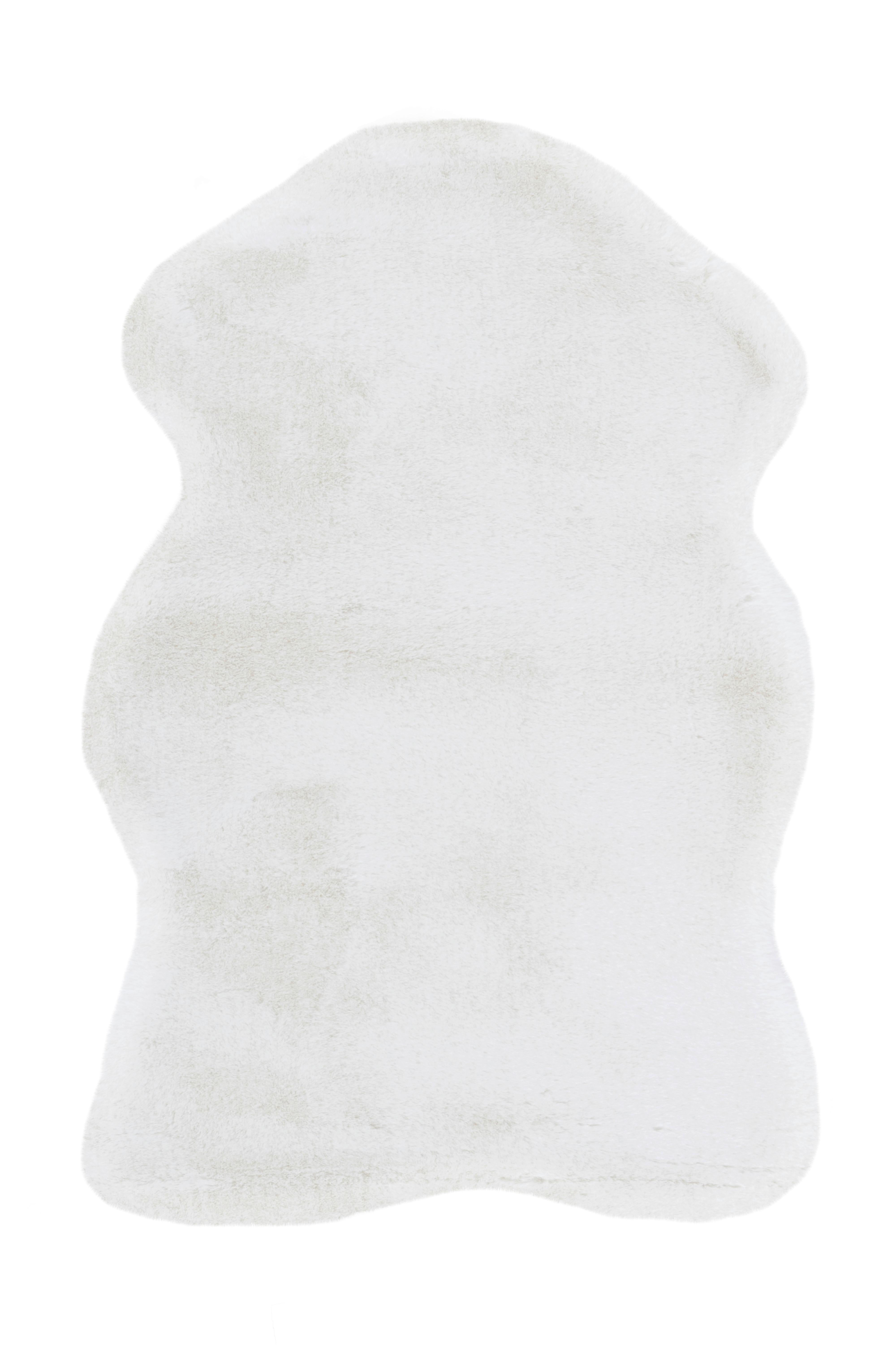 Kunstfell Rabbit Weiß 60x90 cm Textil - Weiß, Trend, Textil (60/90cm) - Kayoom