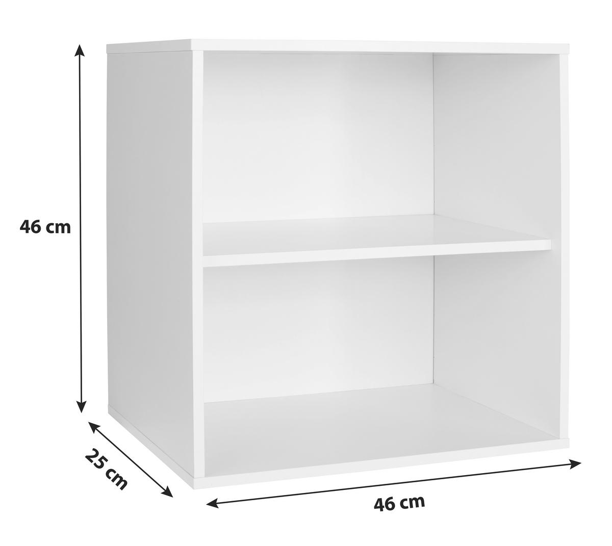 Regal Stehend/hängend Box B: 46 Cm Violett - Violett, MODERN, Holzwerkstoff (46/46/25cm) - Ondega