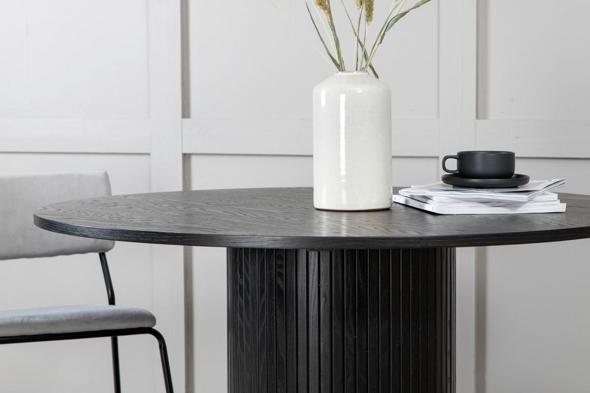 Esstisch Bianca - Schwarz, Design, Holzwerkstoff (110/110/75cm) - Livetastic