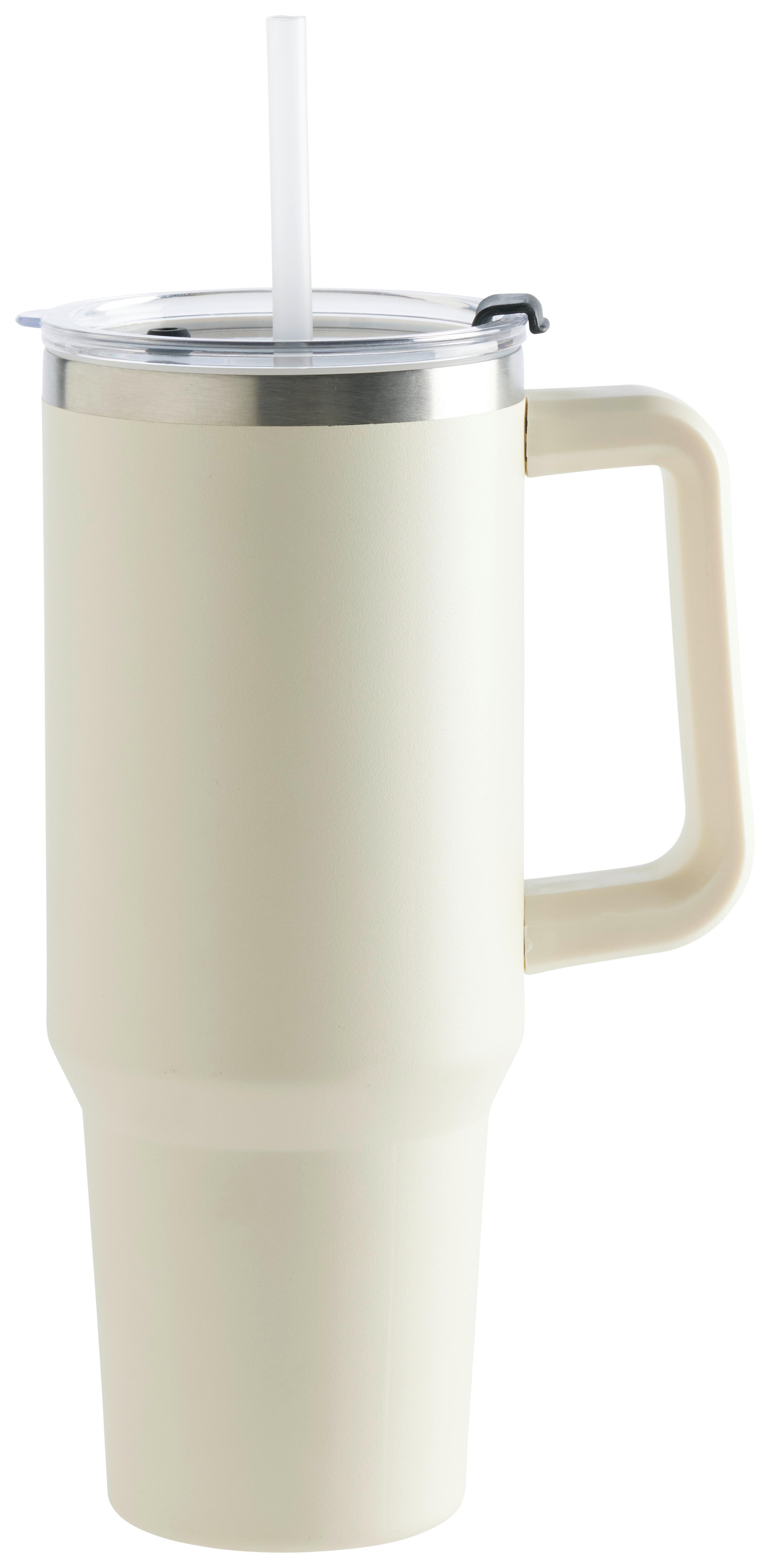 Termoizolační hrnek BETTY - béžová, Moderní, kov/plast (16.5/10/32cm) - Mömax