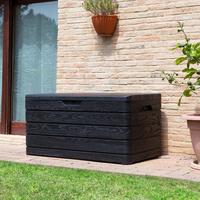 Kissenbox Dolomiti 129x64x70 cm 500 Liter - Anthrazit, Basics, Kunststoff (129/70/70cm)