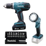 Akku-Bohrschrauber DF457DWLX1 - Türkis/Schwarz, MODERN, Kunststoff/Metall - Makita