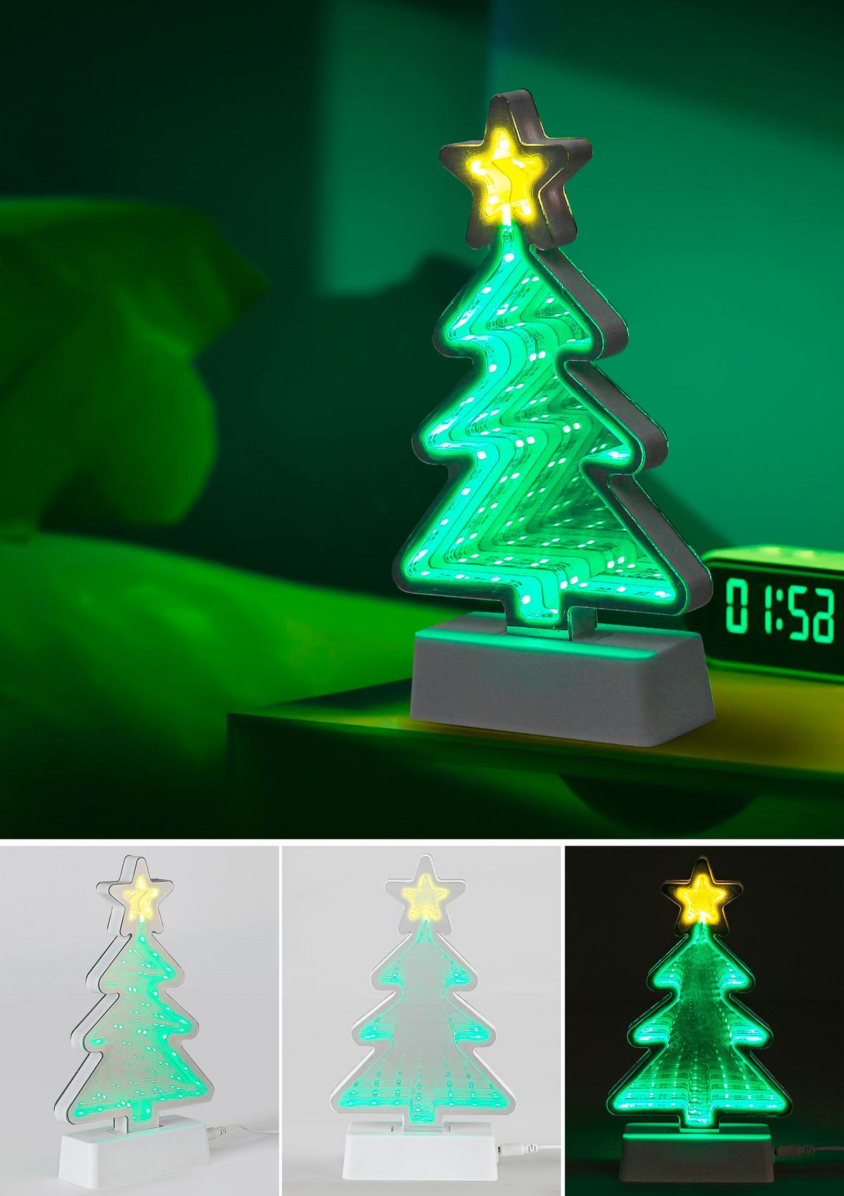 Led-dekoleuchte Christmas Tree - Transparent/Weiß, Basics, Kunststoff (13,2/4,6/22,8cm) - James Wood