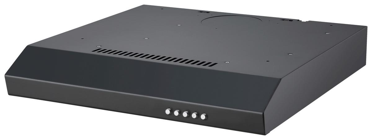 DUNSTABZUGSHAUBE Schwarz B: 60cm - Schwarz, Trend, Metall (60/8/46,5cm) - Respekta