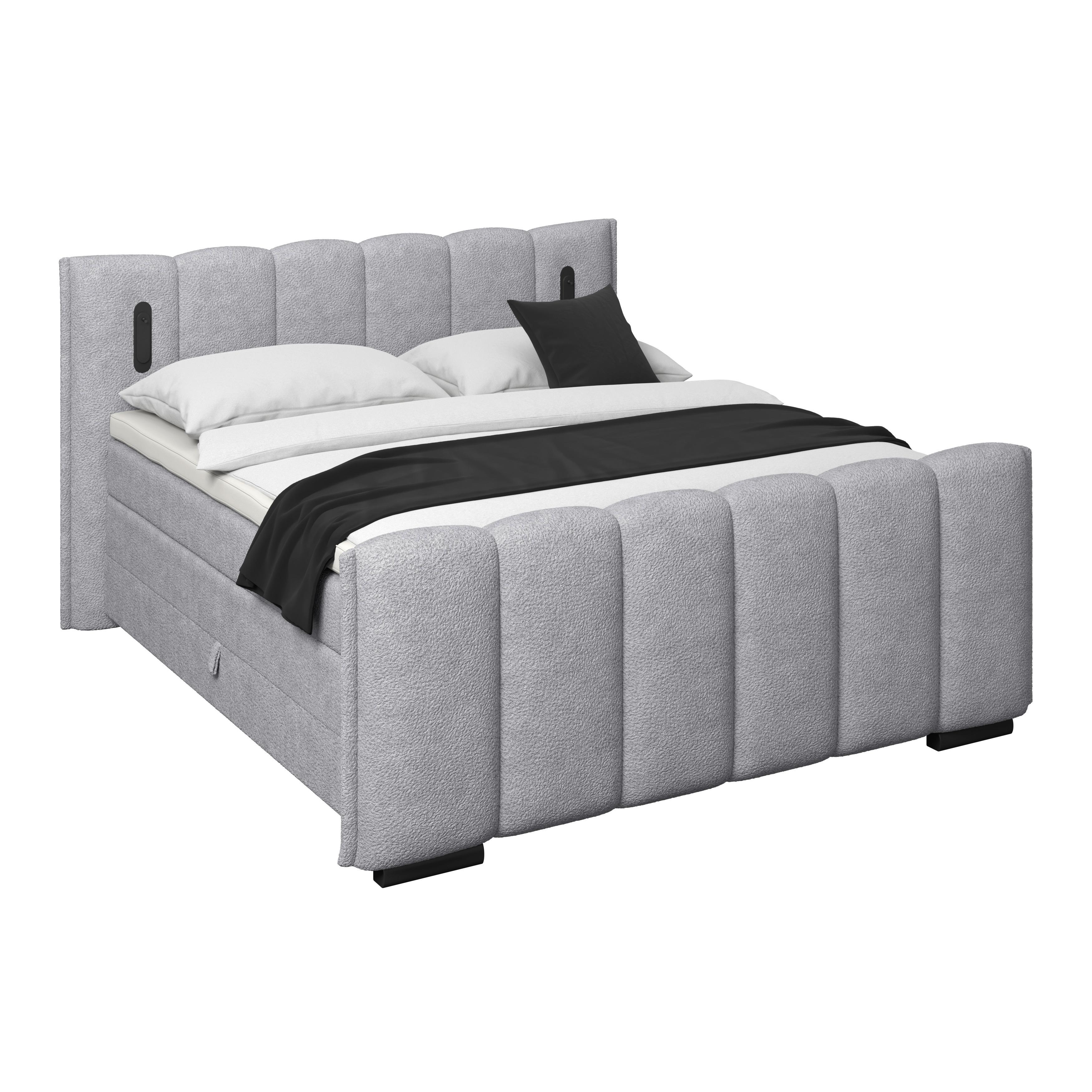 Boxspringbett Elysia inkl. Bettkasten 180x200
