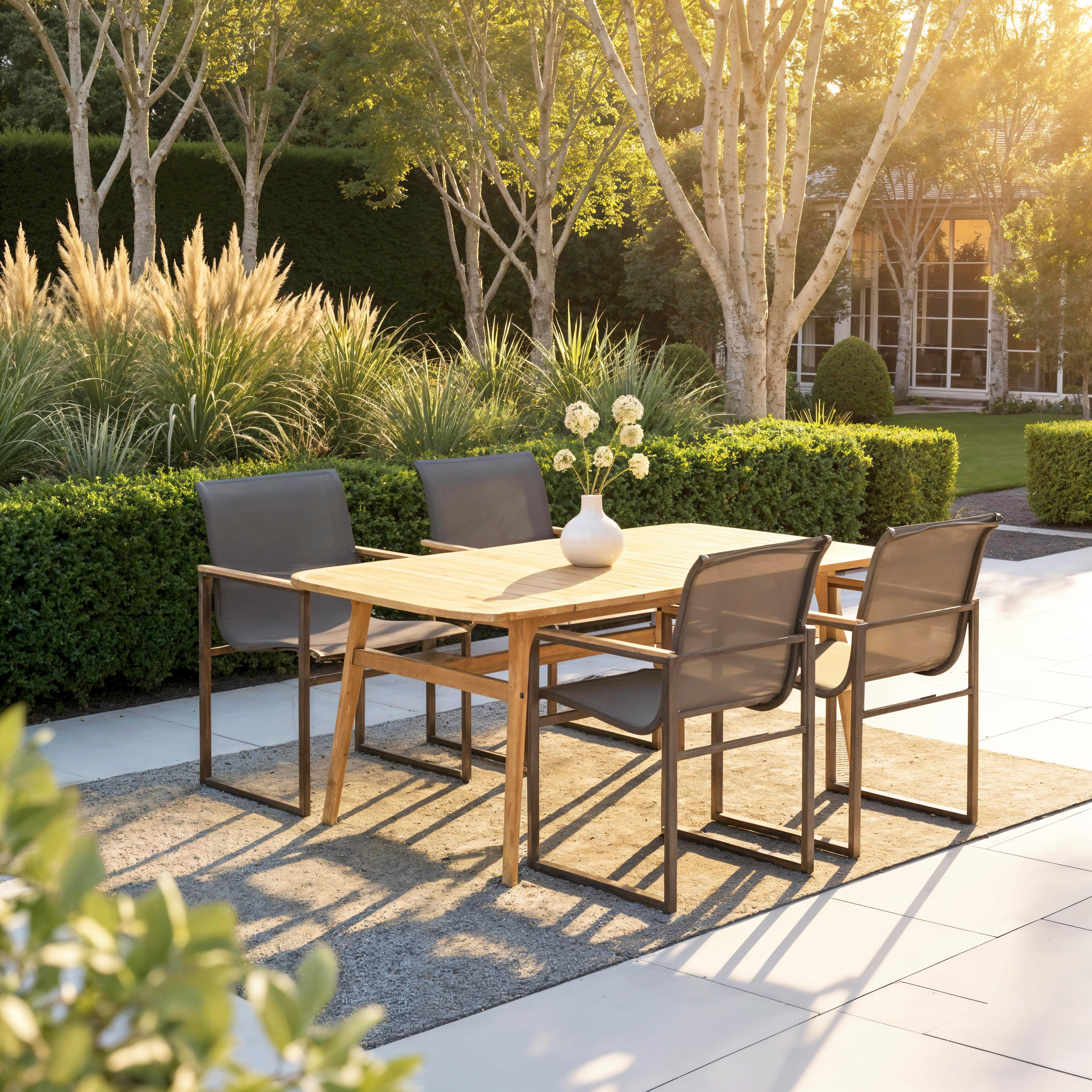 SADA ZAHRADNÍCH KŘESEL MATTEO - šedá/černá, Moderní, kov/textil (56/86/53cm) - Bessagi Garden