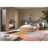 Schlafzimmer Canu Grau /Eiche Artisan Dekor 4-tlg - Eiche Artisan/Grau, MODERN, Holzwerkstoff - MID.YOU