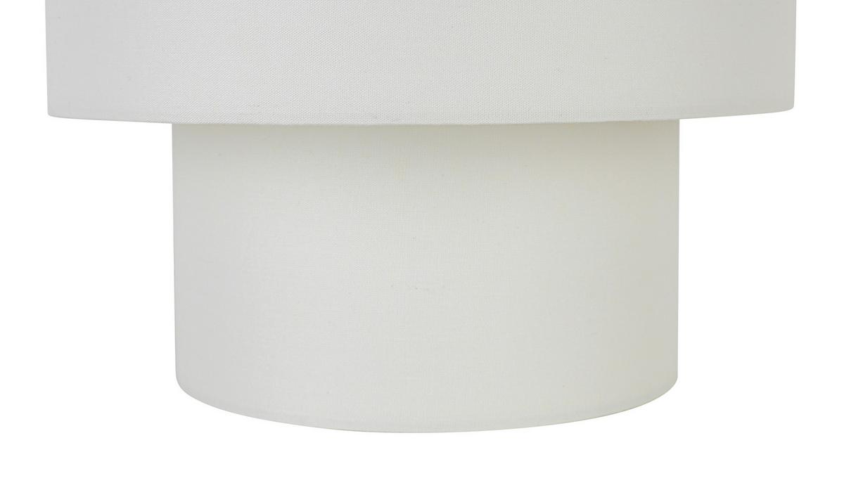 STOLNÍ LAMPA DHALIA - bílá/krémová, Moderní, kov/textil (20/22cm) - Mömax