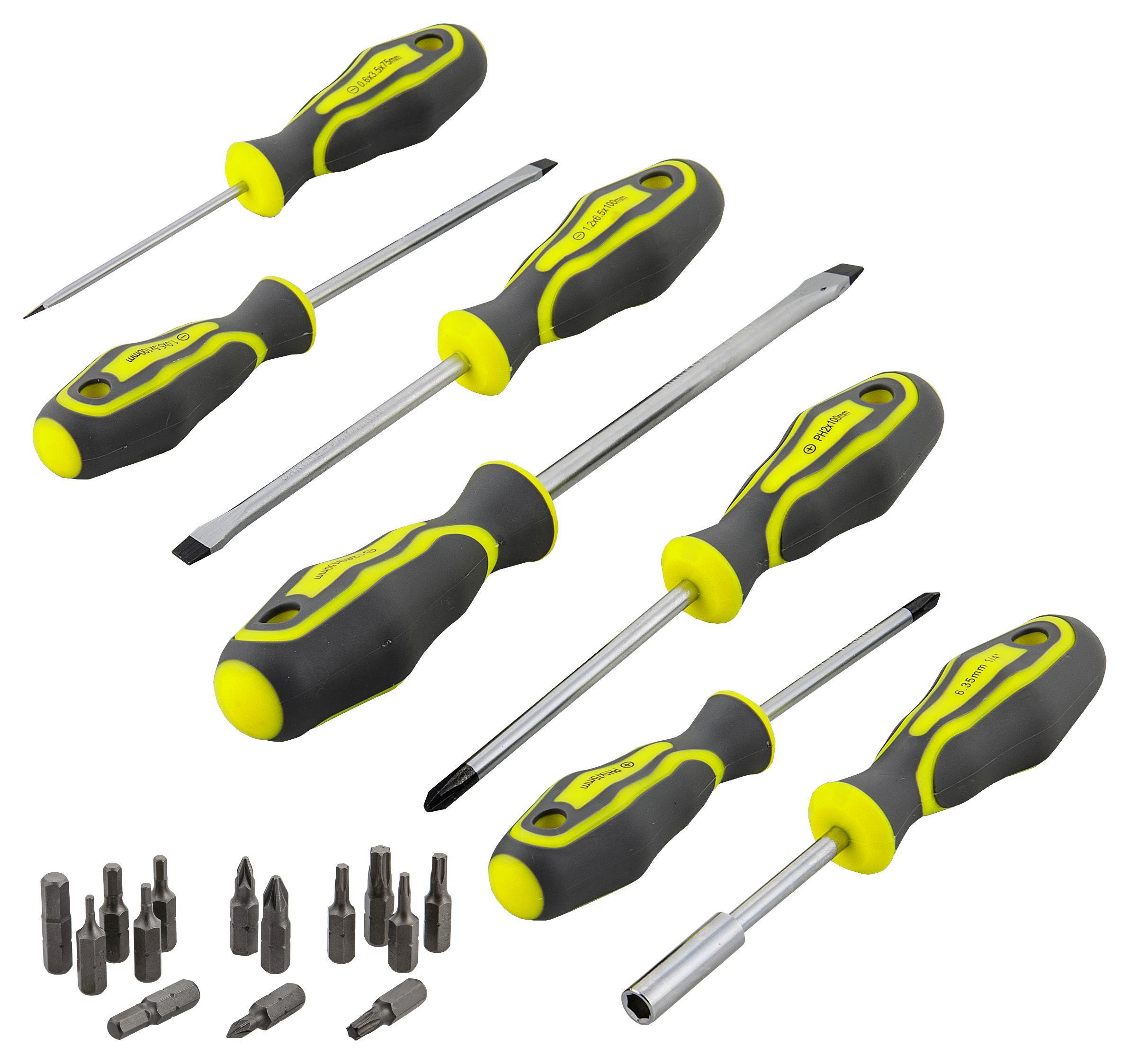 Schraubendreher + Bitsatz 21-teilig - MODERN, Metall - Suki