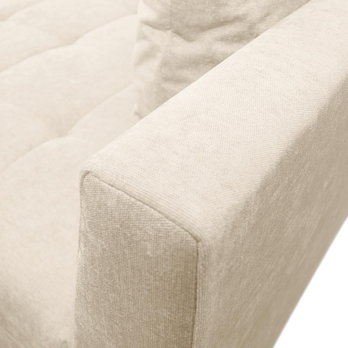 Ecksofa Pruno, Beige S: 247x174 Cm - Beige/Schwarz, Design, Textil (247/174cm) - MID.YOU