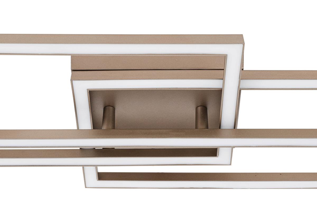 Led Mennyezeti Lámpa Deni - cappuccino, Modern, műanyag/fém (63/24,5/7,7cm) - Luca Bessoni