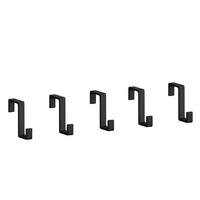 Sada háčikov Systemstyle sada 5 kusov - čierna, Modern, kov (0,5/2,7/3cm) - System Style