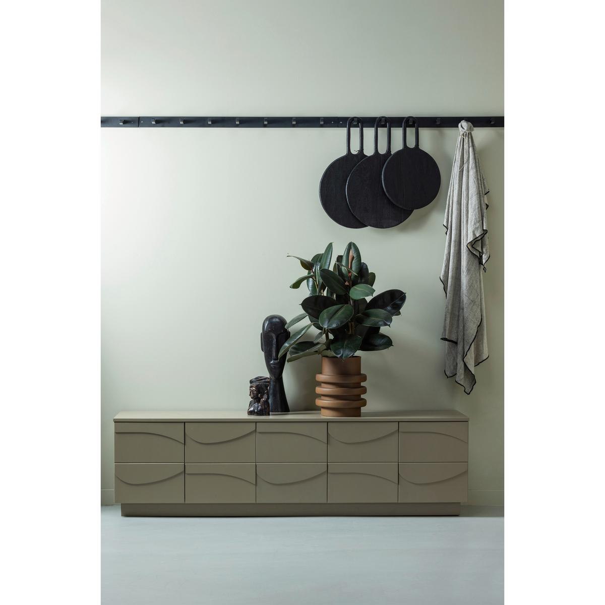 Lowboard Teo Schlammfarben B: 180cm - Schlammfarben, Design, Holz (180/52/40cm) - Livetastic