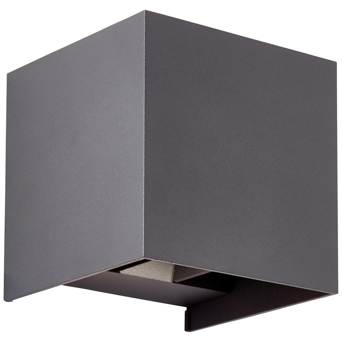 Wandleuchte G90961a63 Hilly - Dunkelgrau, Basics, Glas/Metall (10/10/10cm) - Brilliant
