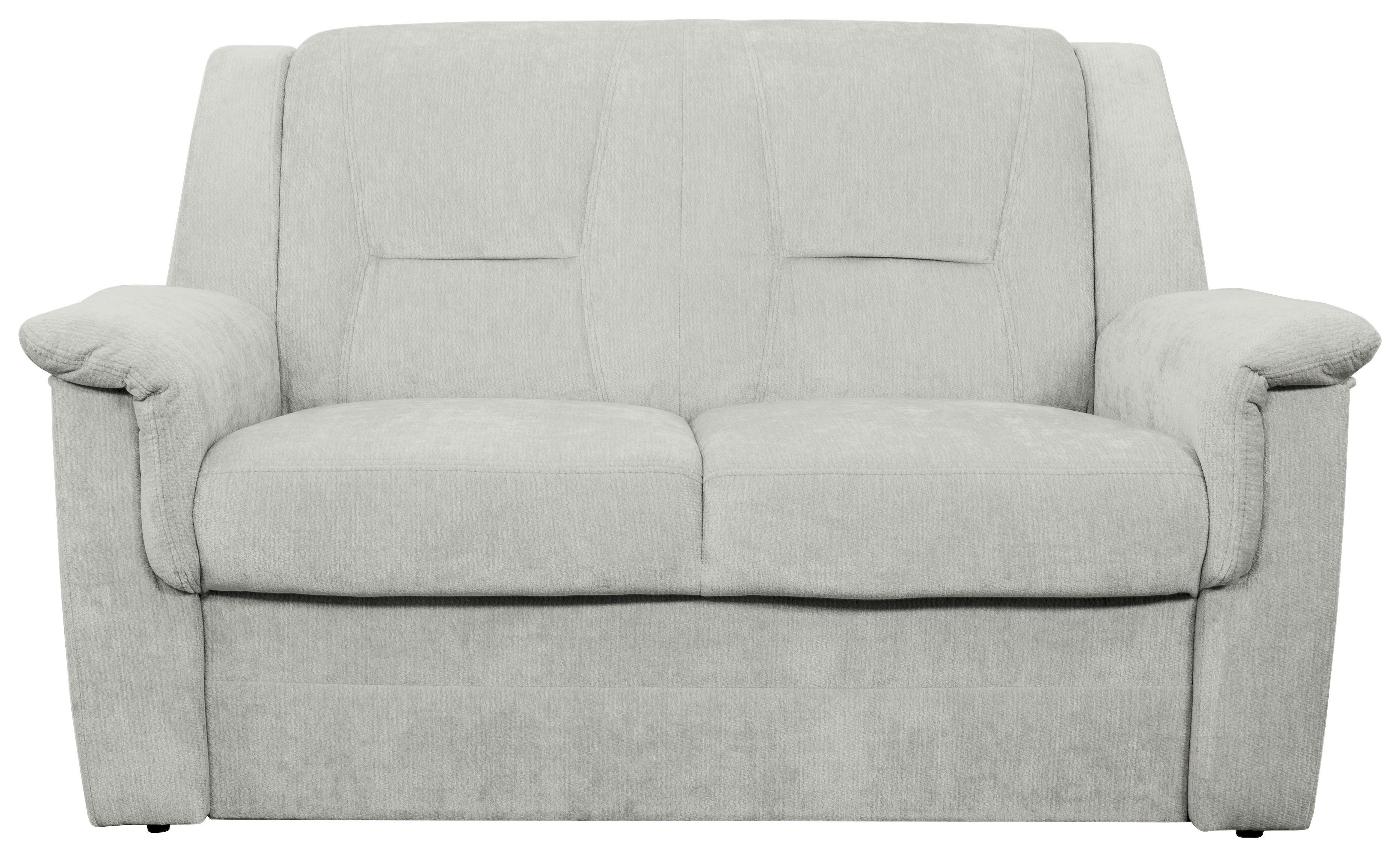 2-SITZER-SOFA Rafael, Hellgrau B: 152 cm - Hellgrau/Schwarz, Trend, Textil (152/95/95cm)