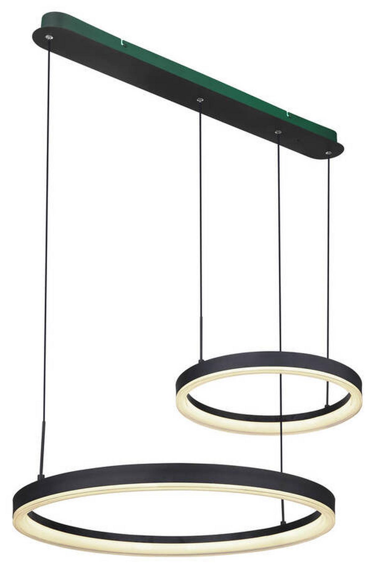 LED-Hängeleuchte 67189h1 - Goldfarben/Opal, Design, Kunststoff/Metall (82,5/60/150cm) - Globo