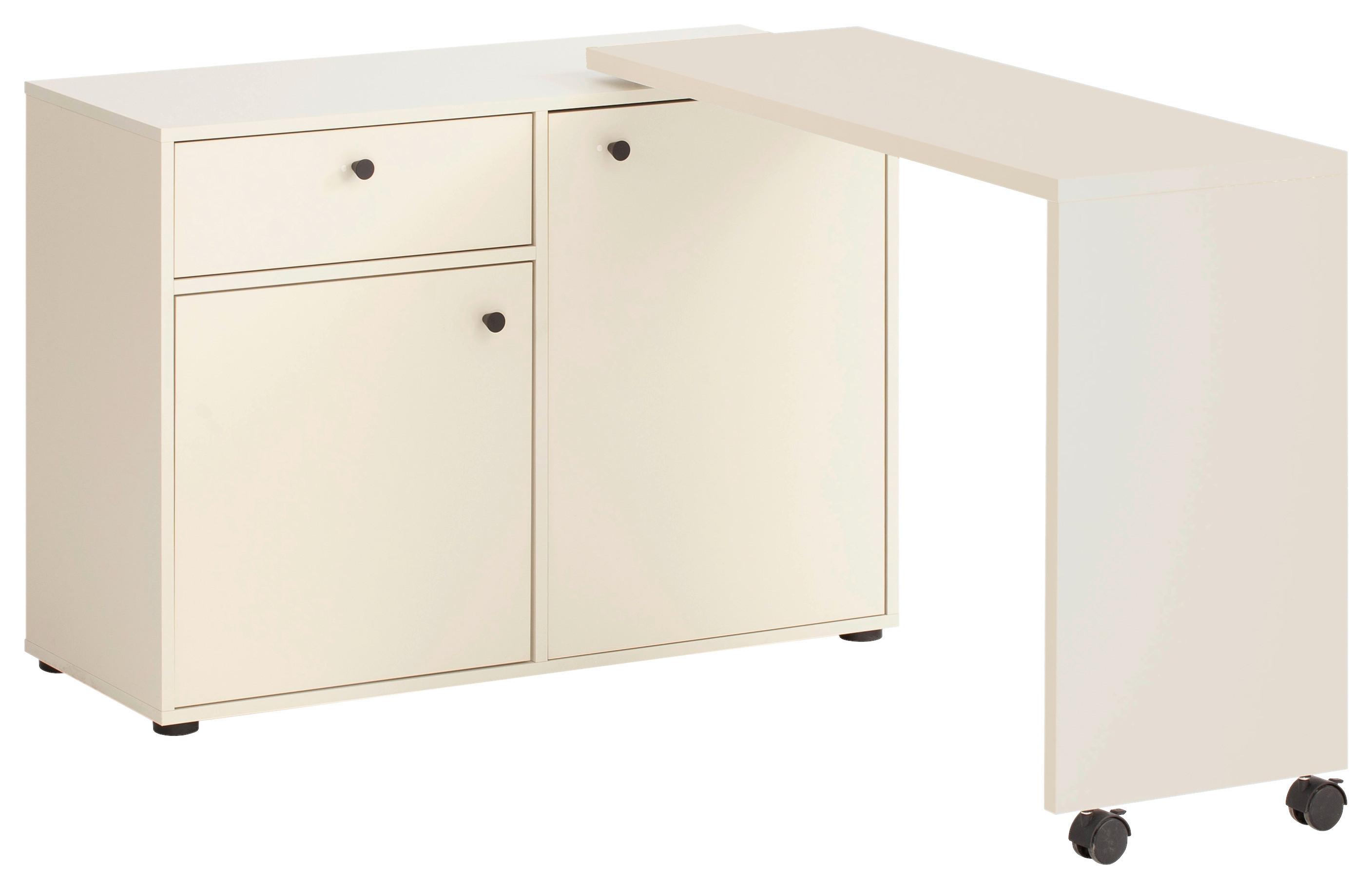 Schreibtischkombination Lovund, Beige B: 104,6 Cm - Beige, Design, Holzwerkstoff (104,6/75,3/39cm) - MID.YOU